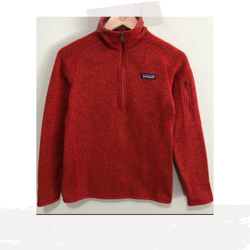 Patagonia xs Better Sweater 1/4 zip copper red - Picture 5 of 6